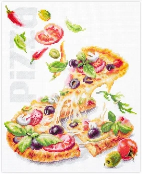 Пицца 32-36 Высокое качество, красивый Набор для вышивания крестиком, высота, ручная работа иглой