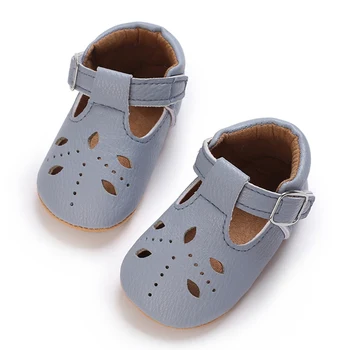Модная обувь для малышей: Детская обувь из искусственной кожи на резиновой подошве для мальчиков и девочек (0-18 месяцев)