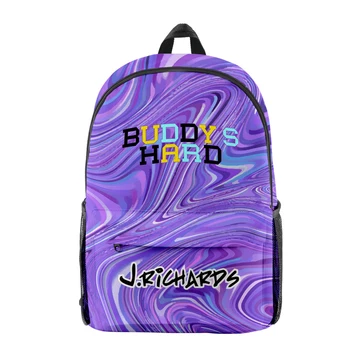 Мультяшная новинка, модные крутые рюкзаки для студенческих тетрадей Джоша Ричардса, Оксфордские водонепроницаемые дорожные сумки для мальчиков/девочек с 3D-принтом