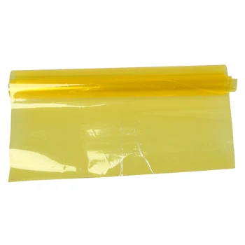 Желтый автомобильный задний противотуманный головной фонарь, Тонирующая пленка для фар 30x60 см
