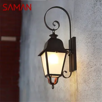 · Уличные настенные бра SAMAN Светильник Классический Светодиодный светильник Водонепроницаемый Декоративный для дома, веранды, виллы