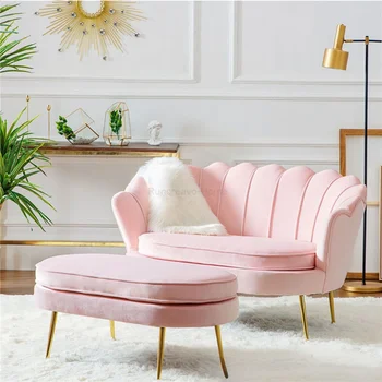 Современный диван-гарнитур Мебель для гостиной Небольшой диван-кресло для гостиной с скандинавским акцентом, Легкие роскошные диванные кресла, двуспальный диван