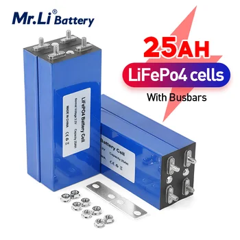Mr.Li 3,2 В 25Ah LiFePO4 Аккумуляторная Батарея Глубоких Циклов 25000 мАч Литий Железо Фосфат Для Diy 12 В 24 В 36 В 48 В Солнечной Энергии ИБП Мощность