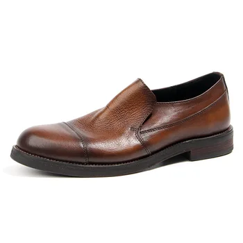 Повседневная обувь мужская Модная брендовая Удобная обувь из натуральной кожи Мужская
