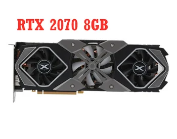 Видеокарта RTX 2070 8GB GDDR6 256Bit PCIE PCI-E3.0 16x1470 МГц 2304 блока DP * 3 HDMI * 1 Игровая видеокарта rtx 2070 8G