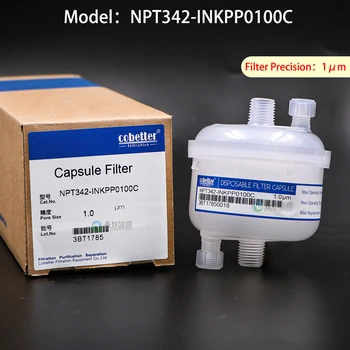Оригинальный капсульный фильтр cobetter NPT342-INKPP0100C ОДНОРАЗОВЫЙ капсульный фильтр Точность фильтра чернил 1 микрон