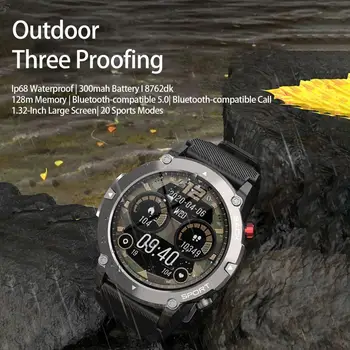 C21, прочные смарт-часы для мужчин, водонепроницаемый спортивный фитнес-трекер, Bluetooth-совместимые умные часы для звонков 2023 для IOS Outdoor