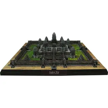 Ангкор-Ват Камбоджа 3D бумажная модель Архитектура Строительные поделки DIY Развивающие игрушки ручной работы для взрослых Игра-головоломка