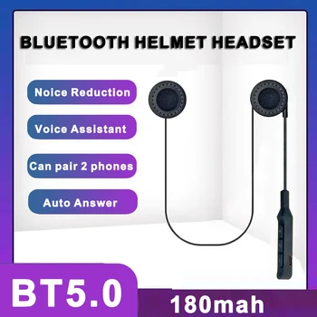 Bluetooth 5.0 BT19 Гарнитура для мото-шлема, комплект беспроводной громкой связи, стерео наушники Bluetooth с защитой от помех, микрофон
