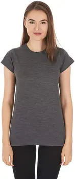 Футболка из 100% шерсти мериноса, женская легкая футболка Tech Lite с коротким рукавом для экипажа, уличная рубашка для йоги, Дышащая, против запаха