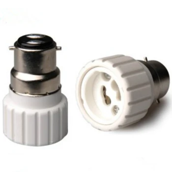 1шт Белая керамическая лампа от B22 до GU10, переходник для замены основания светодиодных ламп