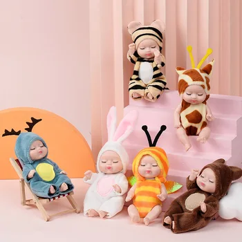 Кукла-Реборн с имитацией сна 11 см, девочка-принцесса, пластиковые куклы, игрушки для девочек, игрушки и одежда, аксессуары, подарок на день рождения для детей