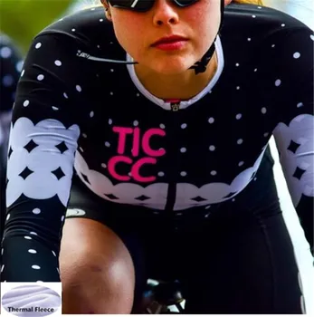 Женская зимняя флисовая термо-велосипедная майка с длинным рукавом cambridge Bike Jerseys, велосипедная одежда, велосипедная одежда