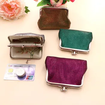 Женский кошелек для монет в стиле ретро, двухслойный, из искусственной кожи, с яркой сеткой, Короткий кошелек, Женский, студенческий, креативный, Мини-кошелек для денег, сумка Monedero