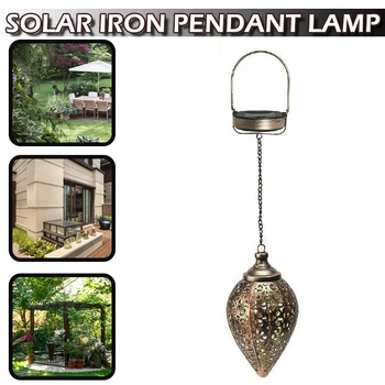 1шт IP44 Водонепроницаемый Солнечный садовый светильник, светодиодный фонарь, подвесной светильник для украшения крыльца, оливковая форма, без мерцания, без излучения