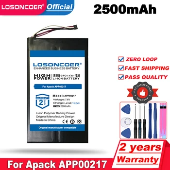 Аккумулятор LOSONCOER емкостью 2500 мАч для аккумулятора Apack APP00217