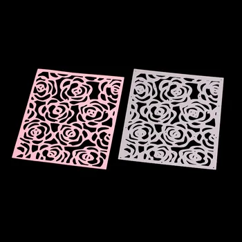 Трафареты для резки металла в виде цветка розы, украшение альбома для скрапбукинга, тиснение, принадлежности для изготовления карточек из бумаги для рукоделия, шаблон