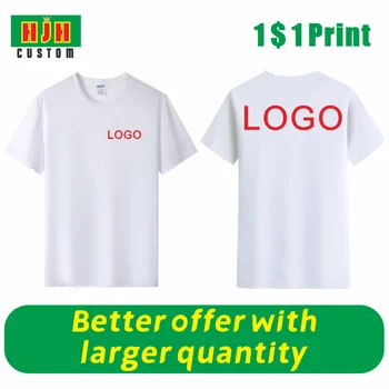 Ваш собственный Дизайн С двусторонним логотипом и логотипом Lmage На заказ, футболка С логотипом Для мужчин И Женщин, Повседневная Дешевая Быстросохнущая футболка 