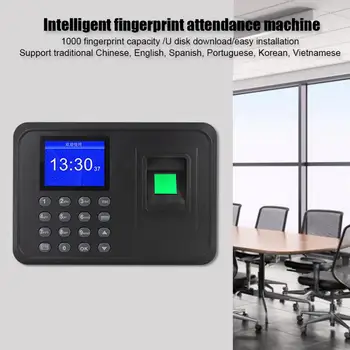 2,4-дюймовый экран, Биометрический отпечаток пальца, пароль, Регистратор машинного времени, 110-240 В, zeiterfassung, новинка 2019,