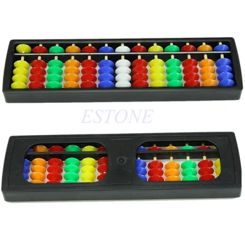 Портативный Арифметический Соробан с разноцветными бусинами, инструмент для математических расчетов Abacus 