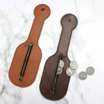 Мини-кошелек для монет, ракетка из искусственной кожи, защелкивающийся ремень большой емкости, сумка для хранения многофункциональных инструментов для самообороны