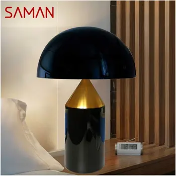 Современная настольная лампа SAMAN Креативный дизайн Грибовидная Прикроватная Светодиодная настольная лампа для дома