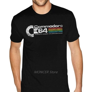 3XL Игровая футболка Commodore 64 CPU Homme Классическая модная мужская рубашка с короткими рукавами Лето 2020, одежда 80-х годов