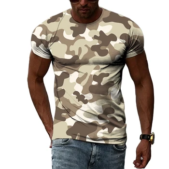 Военная камуфляжная футболка для мужчин, солдатские тактические футболки с 3D-принтом, армейские фанаты, быстросохнущие русские футболки с коротким рукавом