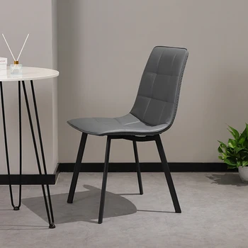 Современные игровые Обеденные стулья Дизайнерский Nordic Mobilizer Кресло-трон Офисный Салон Кожаная Мебель Silla Cocina T50CY