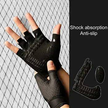 1 Пара удобных спортивных перчаток, прикасающихся к коже, тренировочных перчаток, эластичных противоударных перчаток с высокой эластичностью, противоскользящих перчаток для верховой езды