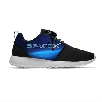 Аниме Манга мультфильм SpaceX Space X Забавные модные спортивные кроссовки Повседневные Дышащие Легкие мужские и женские кроссовки с 3D принтом