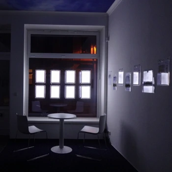 Система отображения витрин недвижимости со светодиодной подсветкой Портретный односторонний акриловый рекламный световой короб формата A3
