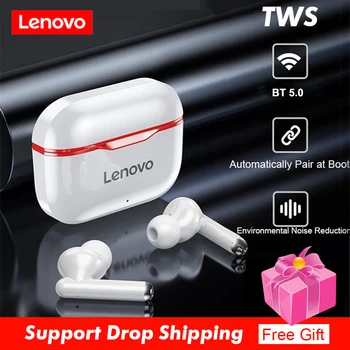 Lenovo LP1 TWS Наушники Bluetooth 5.0 Беспроводная Гарнитура Водонепроницаемые Спортивные Наушники-Вкладыши С Шумоподавлением Двойной Стерео HIFI Бас