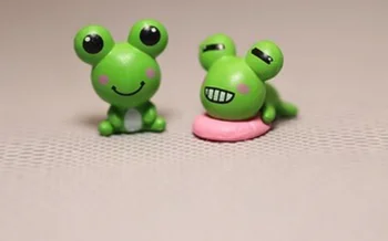 Оригинальные мини-украшения для куклы-лягушки из милого мультфильма с большими глазами.