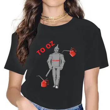 Женская футболка To Oz the Tin Man Essential, Сказочный Фильм, Топы из 100% хлопка, Новинка, Футболка с круглым вырезом и коротким рукавом, Футболки