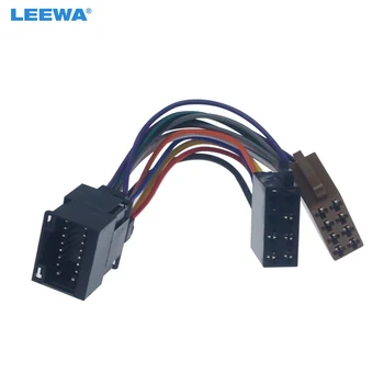 LEEWA Автомобильный стерео радиоприемник для преобразования штекера-адаптера для Chery Chevrolet 16PIN в ISO Оригинальные головные устройства Жгут проводов # CT6207