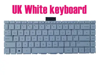 Британская белая клавиатура для HP Stream 14-ds0504sa/14-ds0506sa/14-ds0507sa