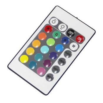 3-кратный светодиодный контроллер RGB Управляет ИК-FB 24 клавишами белого цвета 12 В