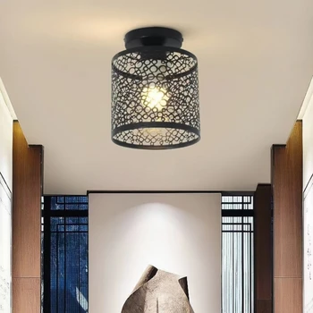 Простой светодиодный потолочный светильник для коридора, популярный креативный круговой водяной куб, Железный арт-коридор, балкон, выдалбливают светильник
