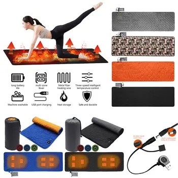 Электрическая грелка, Зимняя теплоизоляция с питанием от USB, Морозостойкий спальный коврик, матрас для кемпинга, коврик для сна