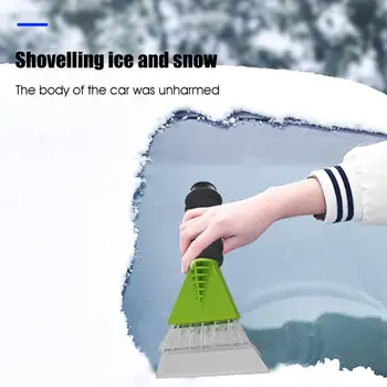 Прочный скребок для размораживания Легкий совок для снега на лобовом стекле автомобиля, не оставляющий царапин, удобный скребок для снега для дома