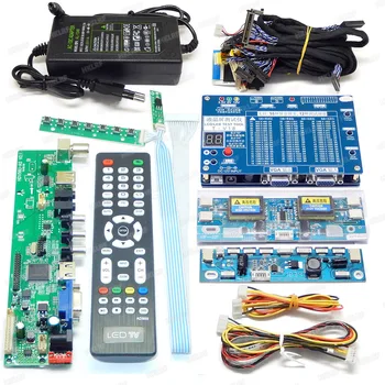 Панель для тестирования телевизора/LCD /LED для ноутбука, кабель T-V18 + 14 LVDS с универсальной платой драйвера контроллера V29V56V59