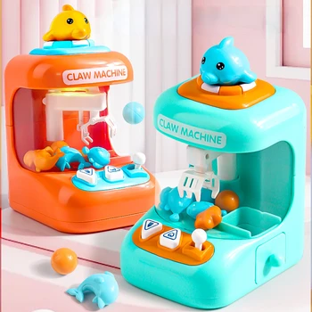 Детская мини-машинка с когтями, мультяшный ручной кран, аркадные игрушки, кукольная машинка, детские интерактивные игрушки, подарки на День рождения для детей