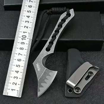 Miller Bros.Мини-нож BIsdes axe Knife Z-wear Blade, Уличный нож, Острый карманный нож высокой твердости,
