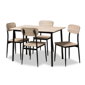 Обеденный стол из 5 предметов, набор из стола и стульев