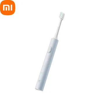 Электрическая зубная щетка Xiaomi Mijia Sonic T200C с длительным сроком службы батареи 25 дней, портативный дорожный кейс с двойной насадкой для щетки, конфигурация Type-c