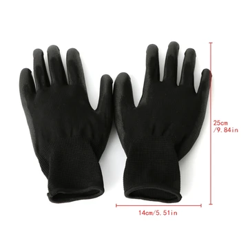 1 пара нейлоновых рабочих перчаток с покрытием для ладоней Garden Grip Builde