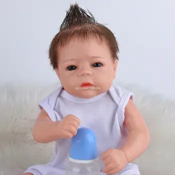 50 см Выглядит Реалистично, Детская Смешанная Силиконовая Моющаяся Игрушка для ухода за новорожденными, Прямая поставка