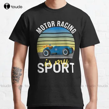 Автоспорт - мой вид спорта, графическая классическая футболка, мужские рубашки, повседневные женские рубашки, дышащая хлопковая футболка в стиле хип-хоп с цифровой печатью