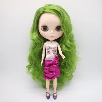 Кукла ню Блит, фабричная кукла с зелеными волосами, модная кукла